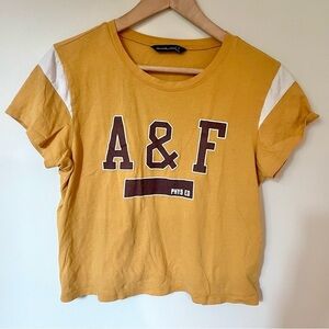 Abercrombie and Fitch Varsity Cropped Tee Size Small